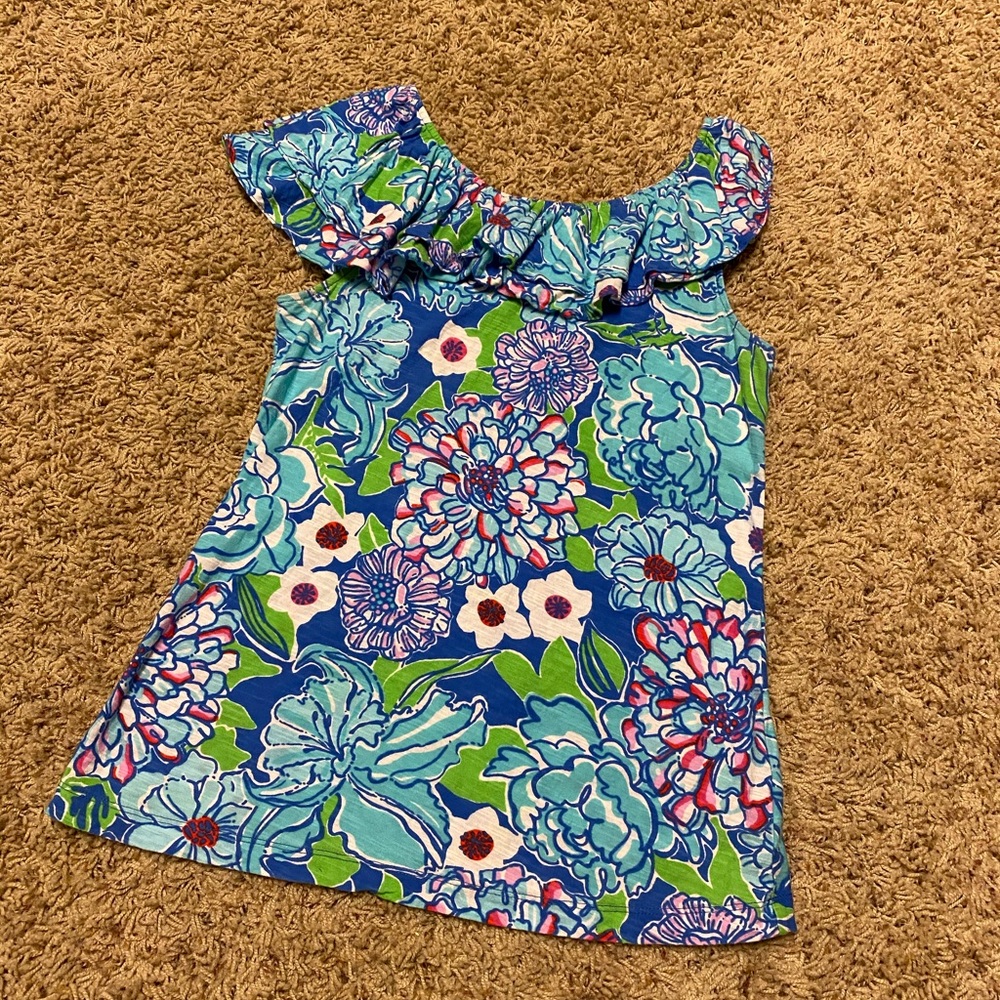 Lilly Pulitzer Ruffle Tank. Size Medium.